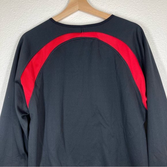 RAWLINGS Long Sleeve Sweatshirt Pullover Black/Red Mens Small - Picture 6 of 14